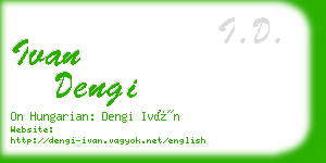 ivan dengi business card